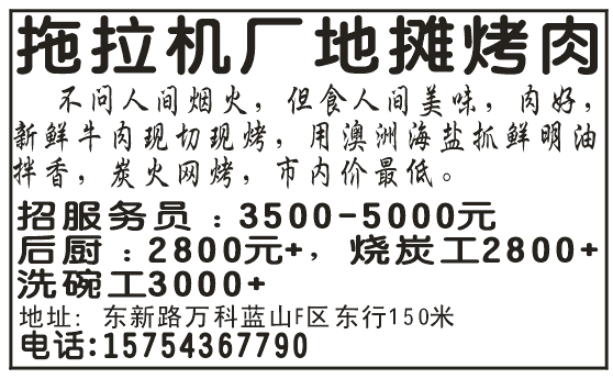 拖拉机厂地摊烤肉